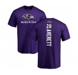 NFL Nike Baltimore Ravens #28 Anthony Averett Purple Backer T-Shirt