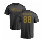 NFL Nike Baltimore Ravens #88 Ty Montgomery Ash One Color T-Shirt