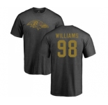 NFL Nike Baltimore Ravens #98 Brandon Williams Ash One Color T-Shirt