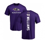 NFL Nike Baltimore Ravens #98 Brandon Williams Purple Backer T-Shirt