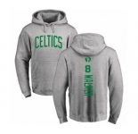 Basketball Boston Celtics #8 Kemba Walker Ash Backer Pullover Hoodie