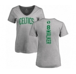 Basketball Women's Boston Celtics #8 Kemba Walker Ash Backer T-Shirt