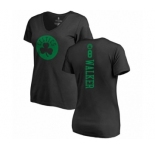 Basketball Women's Boston Celtics #8 Kemba Walker Black One Color Backer Slim-Fit V-Neck T-Shirt