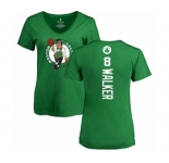 Basketball Women's Boston Celtics #8 Kemba Walker Kelly Green Backer T-Shirt