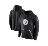 Men Pittsburgh Steelers Nike Black Champ Drive Vapor Speed Pullover Hoodie