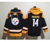 Men's Pittsburgh Steelers #14 George Pickens Black Ageless Must-Have Lace-Up Pullover Hoodie
