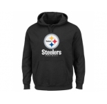 Men's Pittsburgh Steelers Black Critical Victory Pullover Hoodie