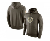 Men's Pittsburgh Steelers Nike Olive Salute To Service KO Performance Hoodie