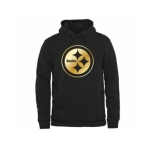 Men's Pittsburgh Steelers Pro Line Black Gold Collection Pullover Hoodie