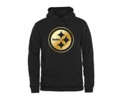 Men's Pittsburgh Steelers Pro Line Black Gold Collection Pullover Hoodie