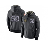 NFL Men's Nike Pittsburgh Steelers #50 Ryan Shazier Stitched Black Anthracite Salute to Service Player Performance Hoodie