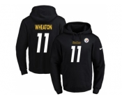 Nike Pittsburgh Steelers #11 Markus Wheaton Black Name & Number Pullover NFL Hoodie