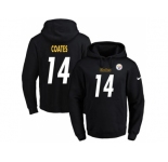 Nike Pittsburgh Steelers #14 Sammie Coates Black Name & Number Pullover NFL Hoodie