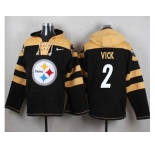 Nike Pittsburgh Steelers #2 Michael Vick Black Player Pullover NFL Hoodie