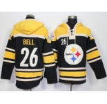 Nike Pittsburgh Steelers #26 Le'Veon Bell Black Player Pullover Hoodie