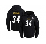 Nike Pittsburgh Steelers #34 DeAngelo Williams Black Name & Number Pullover NFL Hoodie