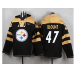 Nike Pittsburgh Steelers #47 Mel Blount Black Player Pullover NFL Hoodie