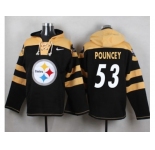 Nike Pittsburgh Steelers #53 Maurkice Pouncey Black Player Pullover NFL Hoodie