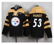Nike Pittsburgh Steelers #53 Maurkice Pouncey Black Player Pullover NFL Hoodie