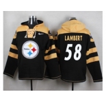 Nike Pittsburgh Steelers #58 Jack Lambert Black Player Pullover NFL Hoodie