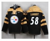 Nike Pittsburgh Steelers #58 Jack Lambert Black Player Pullover NFL Hoodie
