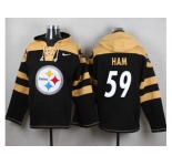 Nike Pittsburgh Steelers #59 Jack Ham Black Player Pullover NFL Hoodie