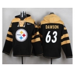 Nike Pittsburgh Steelers #63 Dermontti Dawson Black Player Pullover NFL Hoodie