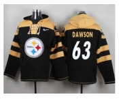 Nike Pittsburgh Steelers #63 Dermontti Dawson Black Player Pullover NFL Hoodie