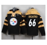 Nike Pittsburgh Steelers #66 David DeCastro Black Player Pullover NFL Hoodie