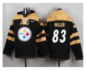 Nike Pittsburgh Steelers #83 Heath Miller Black Player Pullover NFL Hoodie