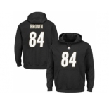 Nike Pittsburgh Steelers #84 Antonio Brown Black Majestic Eligible Receiver II Name & Number NFL Hoodie