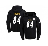Nike Pittsburgh Steelers #84 Antonio Brown Black Name & Number Pullover NFL Hoodie