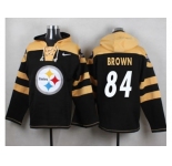 Nike Pittsburgh Steelers #84 Antonio Brown Black Player Pullover NFL Hoodie