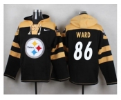Nike Pittsburgh Steelers #86 Hines Ward Black Player Pullover NFL Hoodie