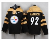 Nike Pittsburgh Steelers #92 James Harrison Black Player Pullover NFL Hoodie