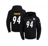Nike Pittsburgh Steelers #94 Lawrence Timmons Black Name & Number Pullover NFL Hoodie