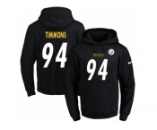 Nike Pittsburgh Steelers #94 Lawrence Timmons Black Name & Number Pullover NFL Hoodie