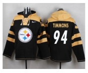 Nike Pittsburgh Steelers #94 Lawrence Timmons Black Player Pullover NFL Hoodie