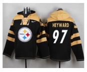 Nike Pittsburgh Steelers #97 Cameron Heyward Black Player Pullover NFL Hoodie