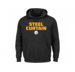 Pittsburgh Steelers Majestic Black Hot Phrase Pullover Hoodie
