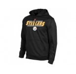 Pittsburgh Steelers Majestic Black Synthetic Hoodie Sweatshirt