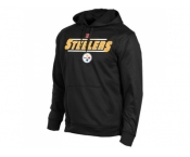 Pittsburgh Steelers Majestic Black Synthetic Hoodie Sweatshirt