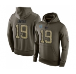 Football Indianapolis Colts #19 Johnny Unitas Green Salute To Service Men's Pullover Hoodie