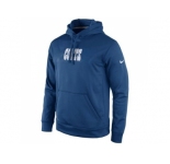 Indianapolis Colts Nike Royal Blue KO Speed Wordmark Performance Hoodie