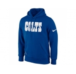 Indianapolis Colts Nike Royal Blue KO Wordmark Essential Hoodie