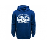 Indianapolis Colts Royal Blue Long Pass Pullover Hoodie