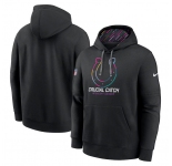 Men's Indianapolis Colts Black 2024 Crucial Catch Club Pullover Hoodie