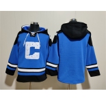 Men's Indianapolis Colts Blank Blue Ageless Must-Have Lace-Up Pullover Hoodie