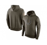 Men's Indianapolis Colts Nike Olive Salute To Service KO Performance Hoodie