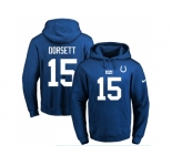 Nike Indianapolis Colts #15 Phillip Dorsett Royal Blue Name & Number Pullover NFL Hoodie